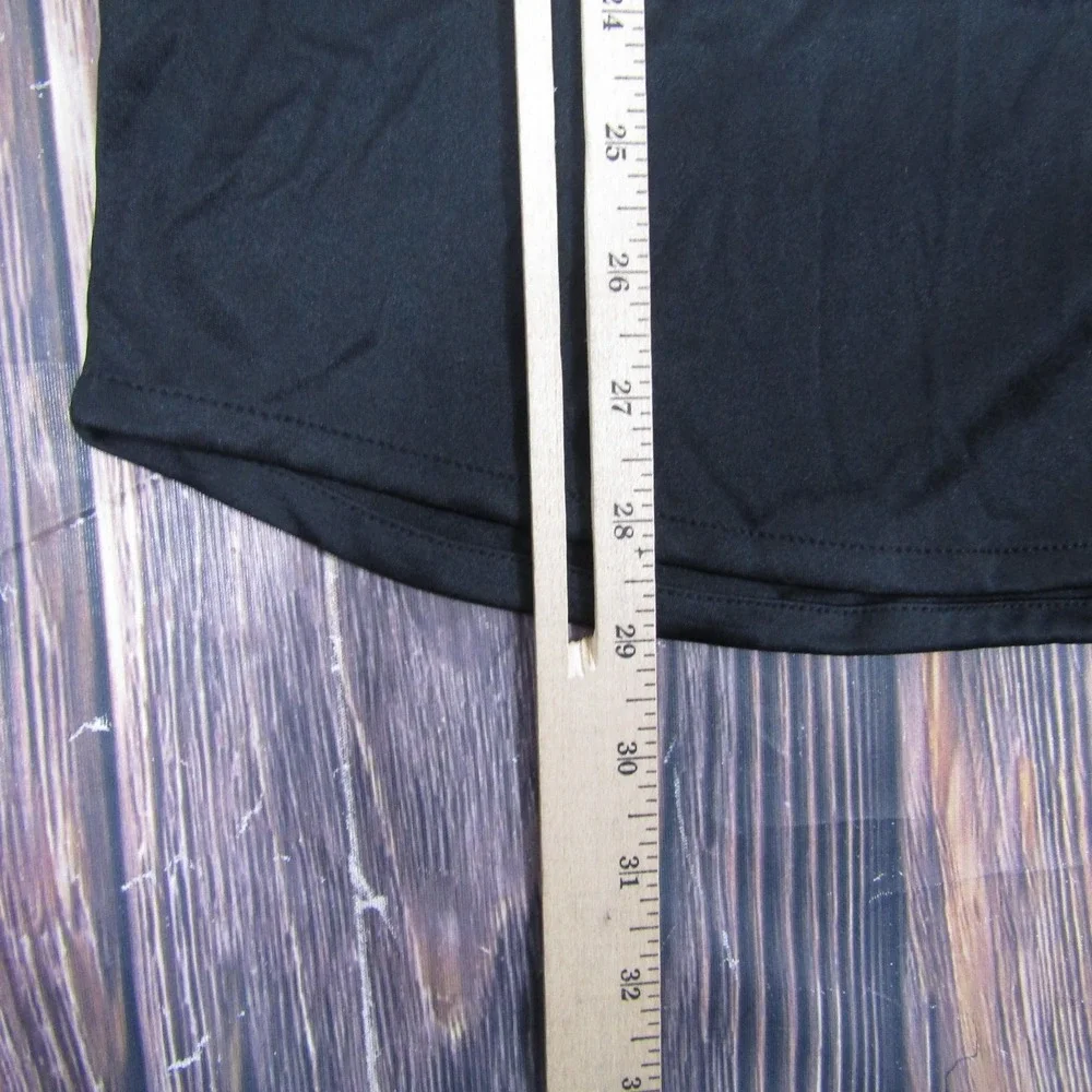 Collars & Co Polo Shirt Mens XL Black Dress Collar Performance Golf Top Stretch - Picture 6 of 6